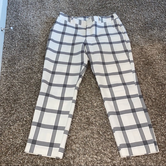 a new day Pants - A New Day white/black windowpane Pants Size 14